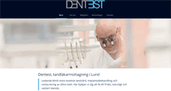 Desktop Screenshot of dentest.se