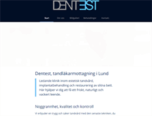 Tablet Screenshot of dentest.se